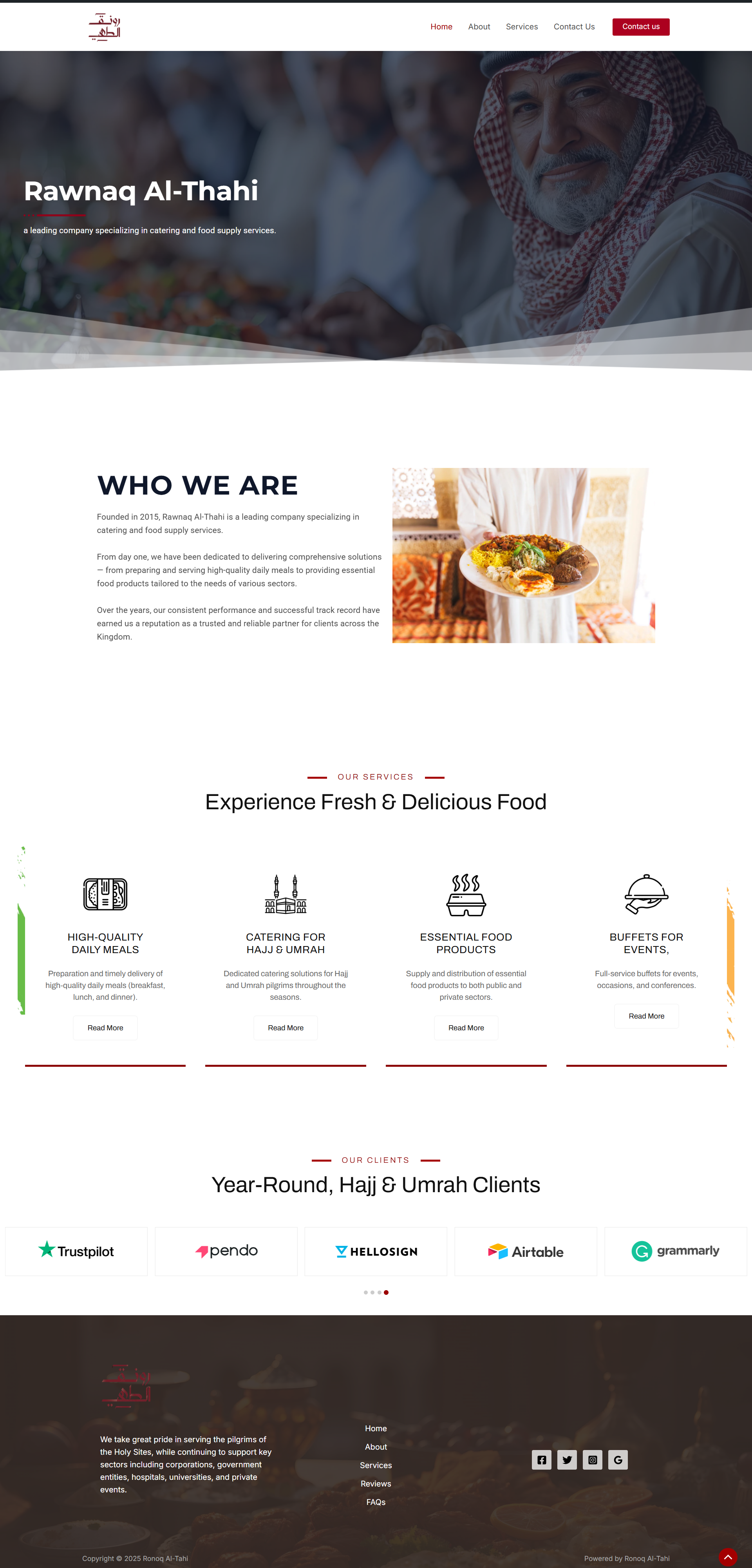 Rawnaq Althahi website mockup